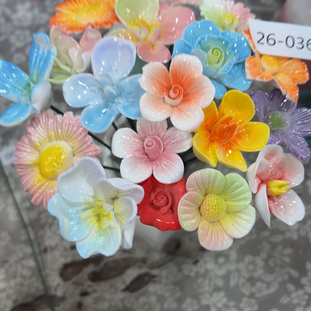 2636 陶瓷花拍满20元发货退款拉黑