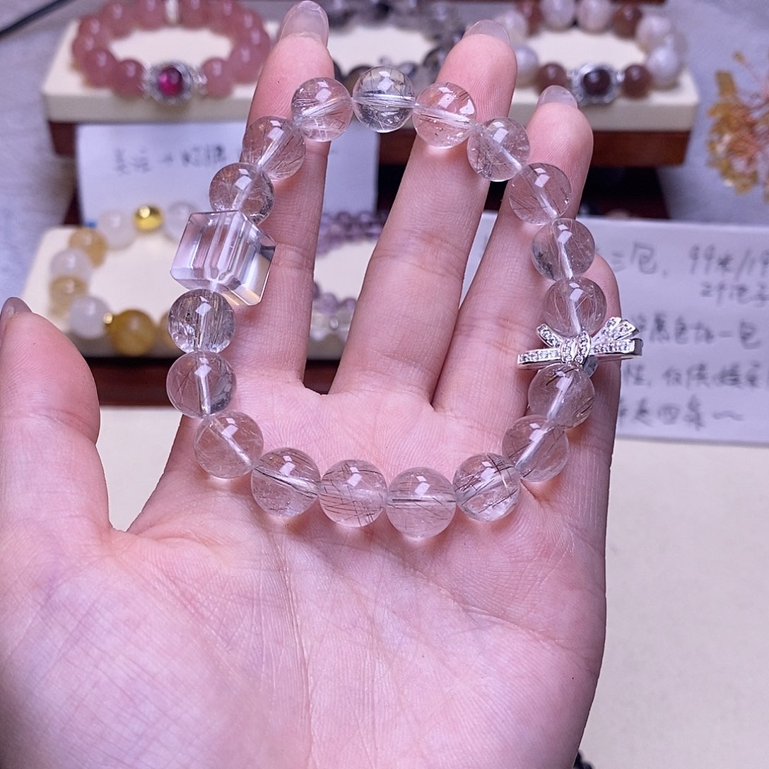 希****白玉菩提吊坠手串