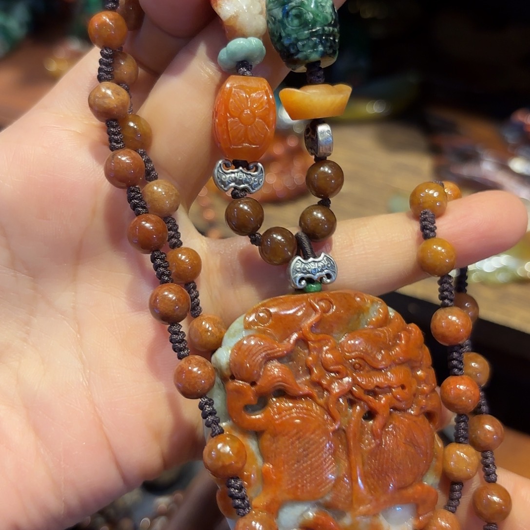 翡翠未镶嵌颈饰原创