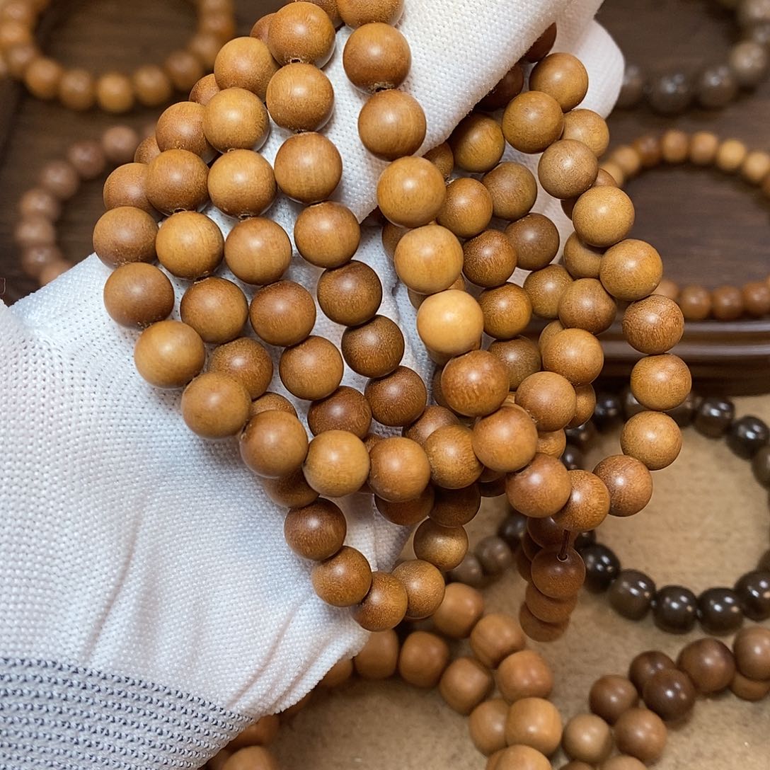 檀香木正区印度迈索尔老山檀香黑肉顺纹9mm/108