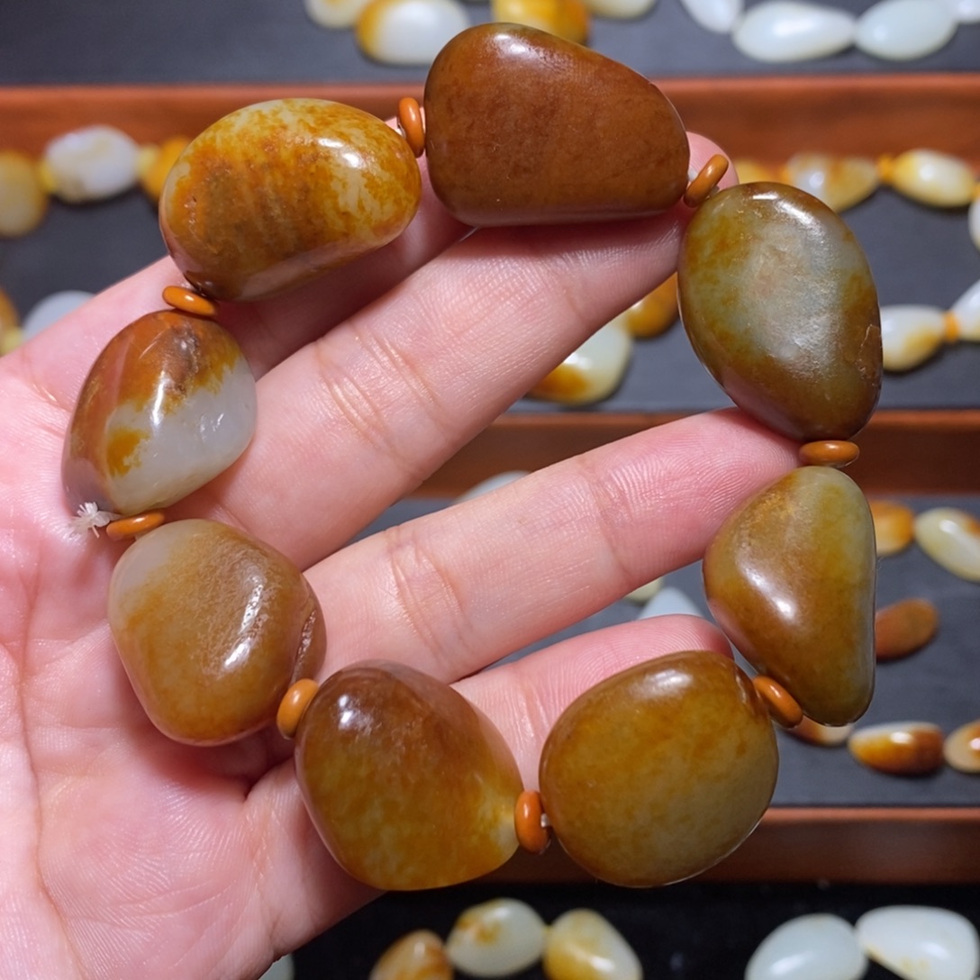 和田玉未镶嵌手链