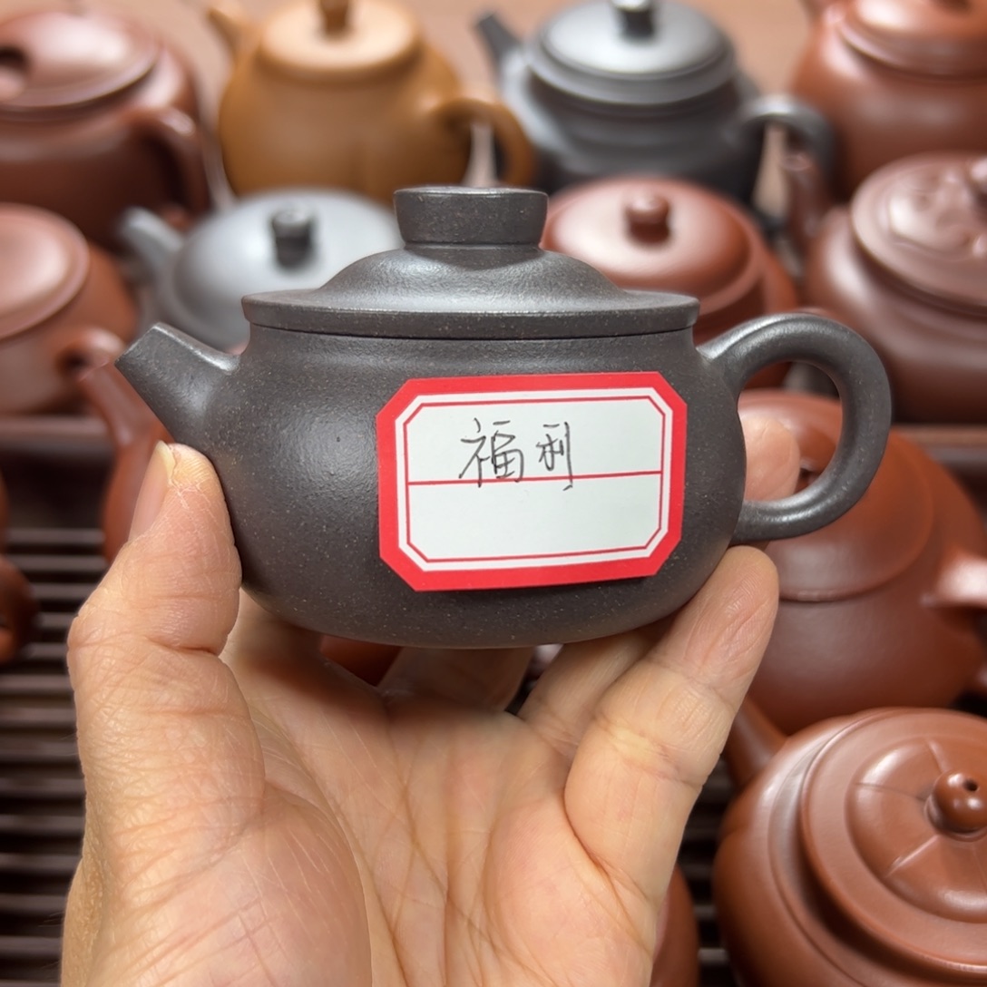 茶壶紫泥青灰泥 福禄 100cc