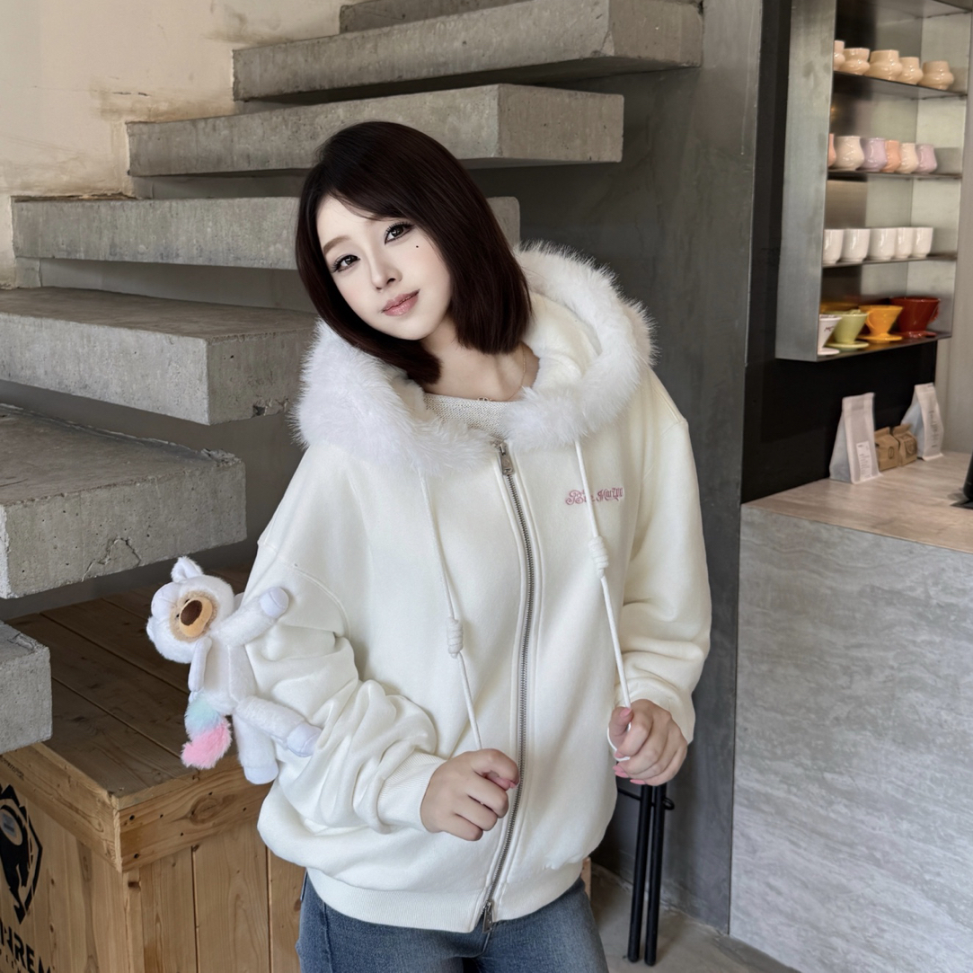 13DE MARZO 2025AW 秋冬新款 玩偶动物园系列 独角兽小熊拉链外套