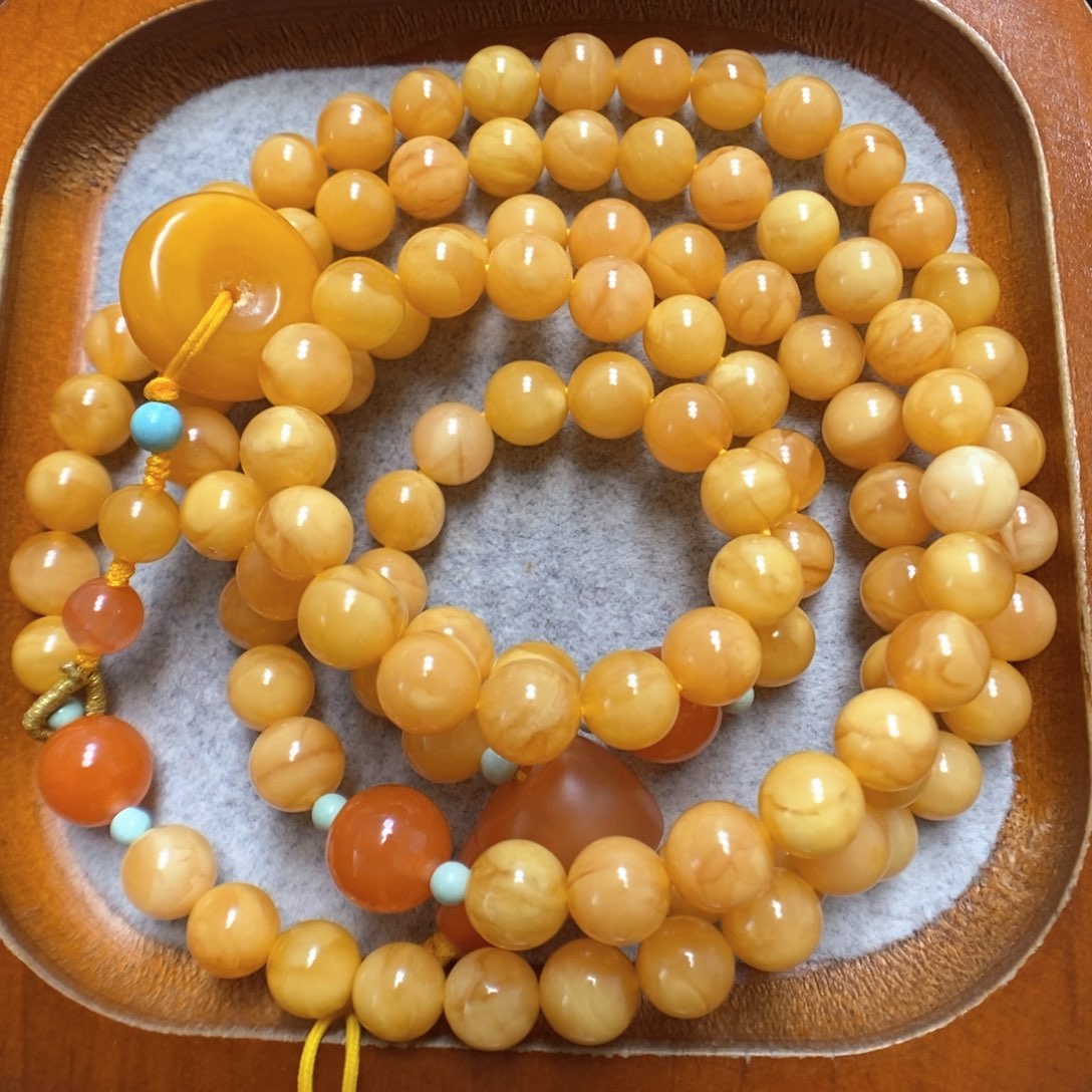 蜜蜡手串未镶嵌蜜蜡
