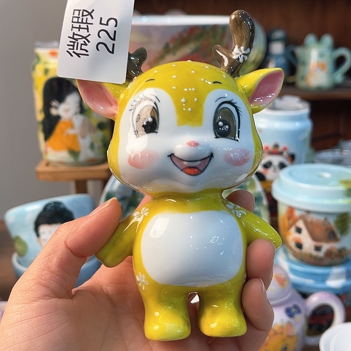 陶景德镇釉下手绘陶瓷  