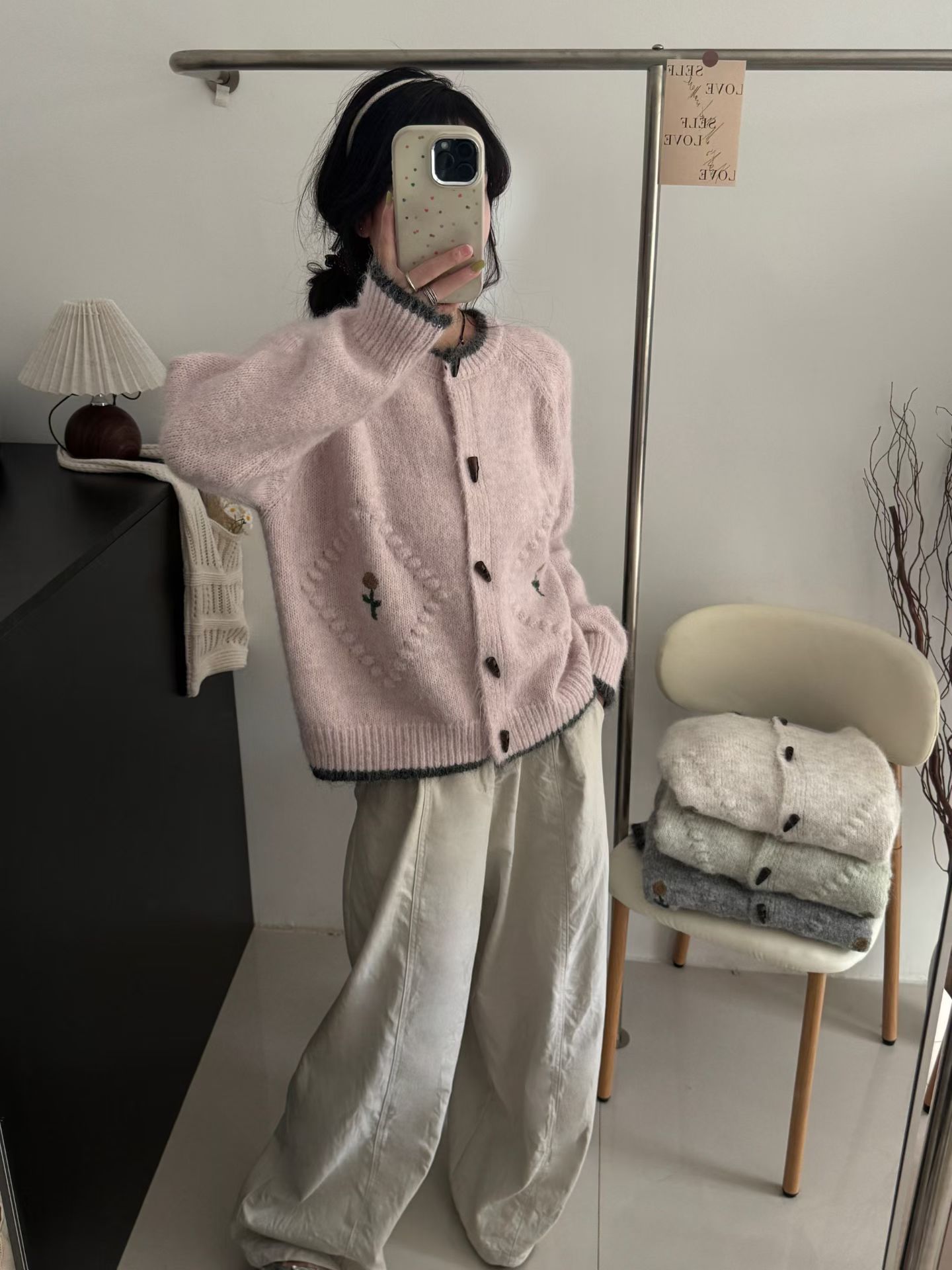 【001-100号】对应编码去拍韩系女款针织衫毛衣外套秋冬女气质百搭