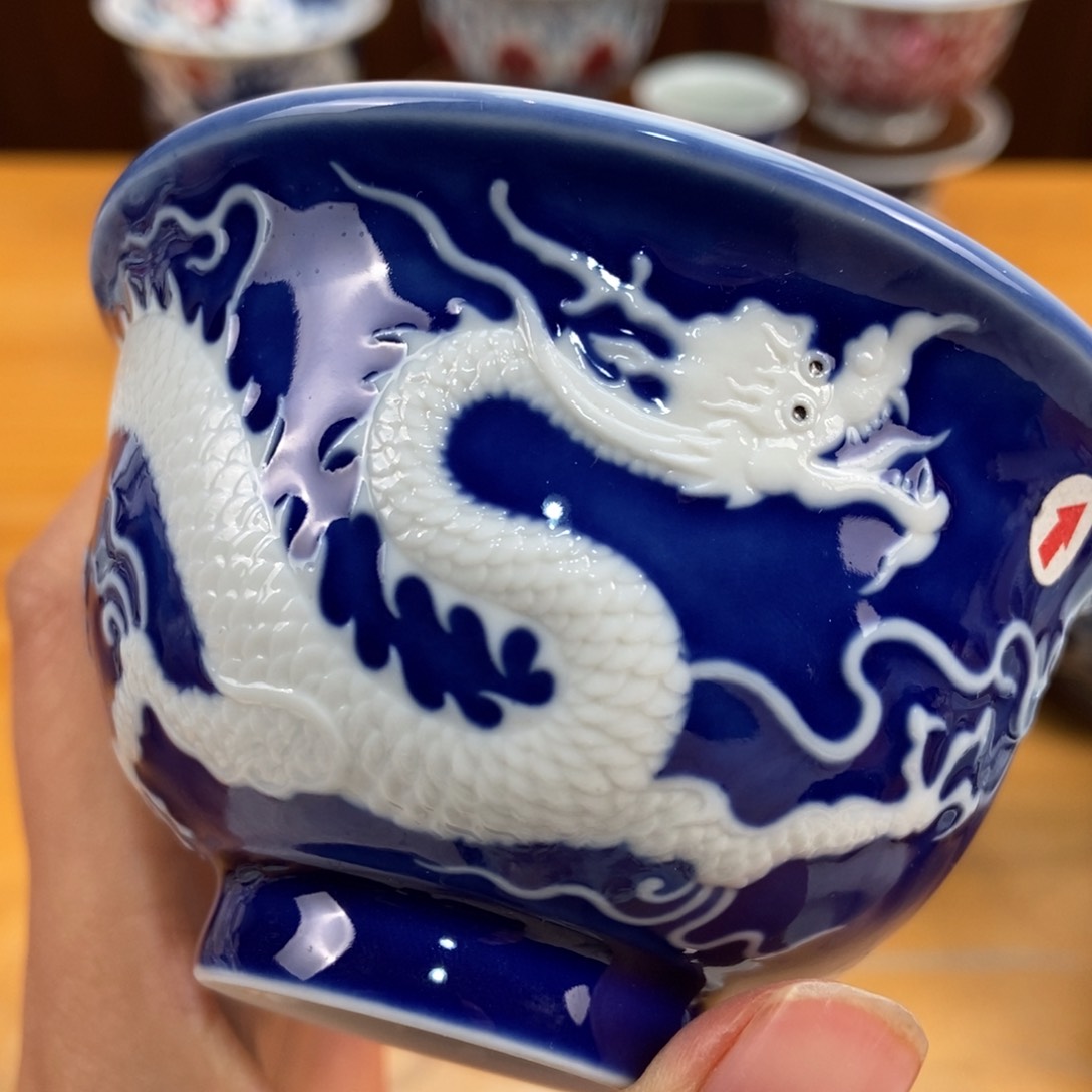 手绘现代茶具非古董