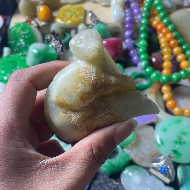 和田玉未镶嵌吊坠(不含链)