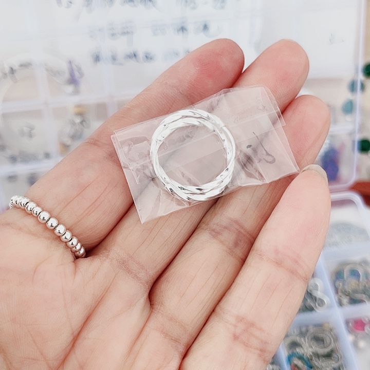 珐琅链子925银耳圈