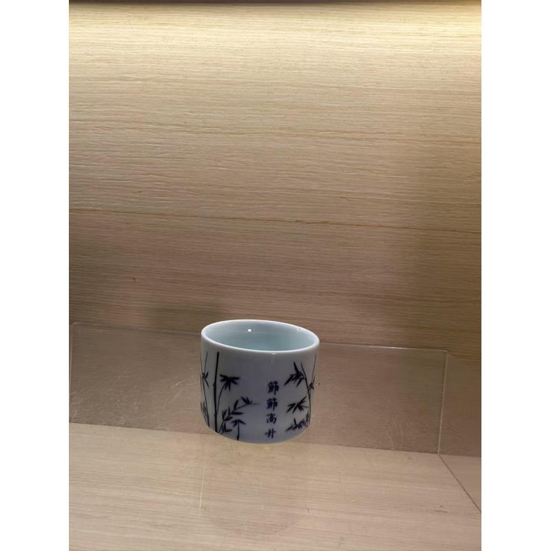 节节高升班子杯-手工1667陶瓷陶瓷马蹄杯陶瓷茶杯手绘品茗杯茶具