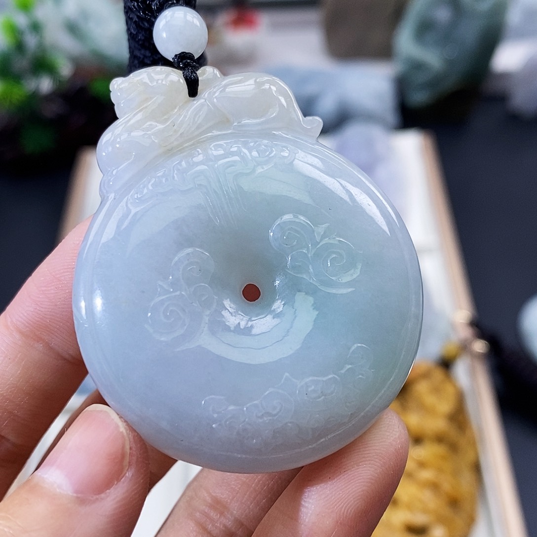 颈饰未镶嵌翡翠w****记缅甸翡翠a货