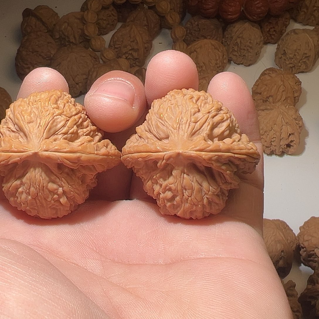 展***堂吊坠猴头核桃文玩