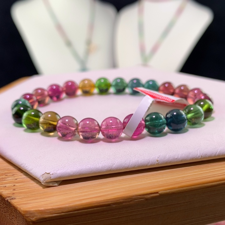 双色碧玺手链未镶嵌