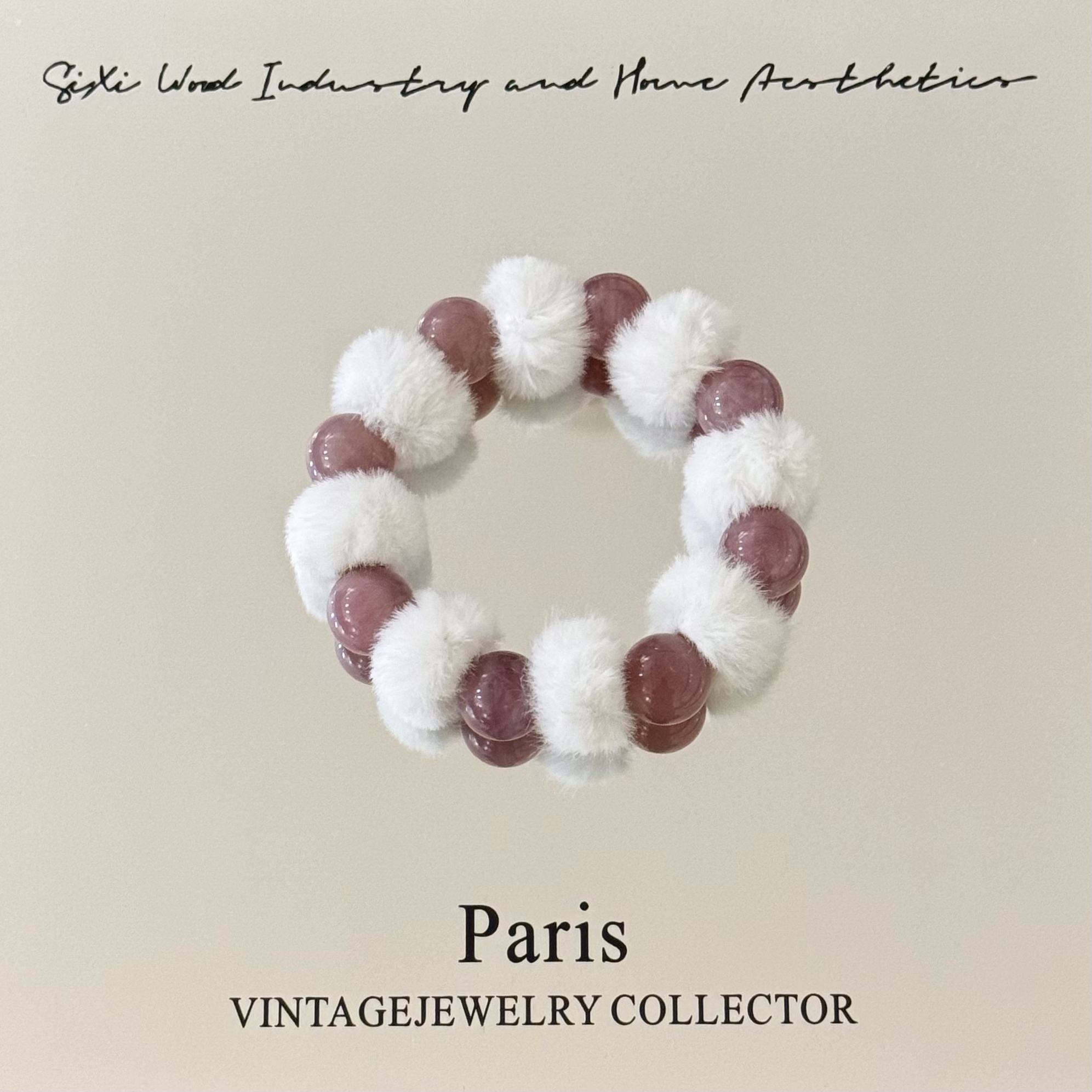 【冬日恋歌】马达加斯加粉水晶紫马粉手串手链 多样性发Z638