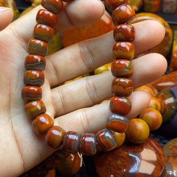 玛瑙/玉髓手链未镶嵌@****@