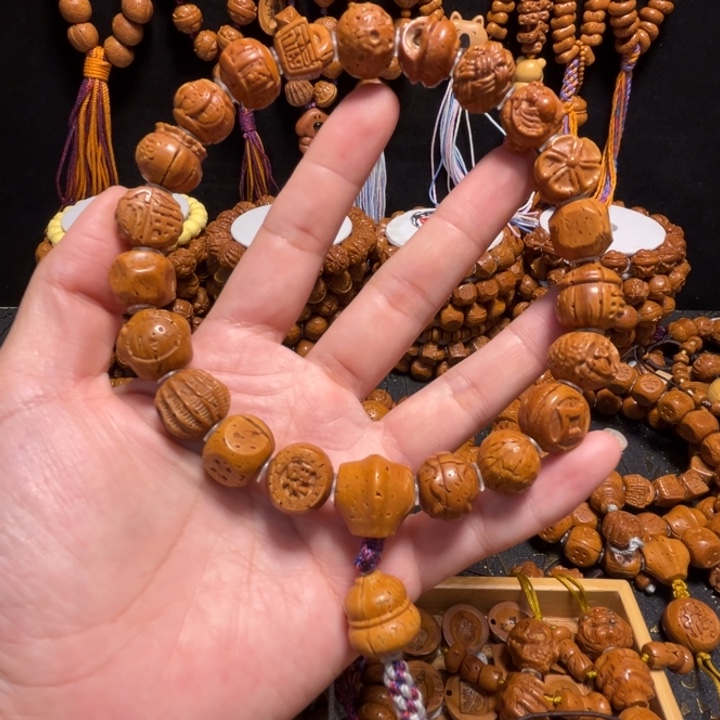 桃核手串21颗多宝手持