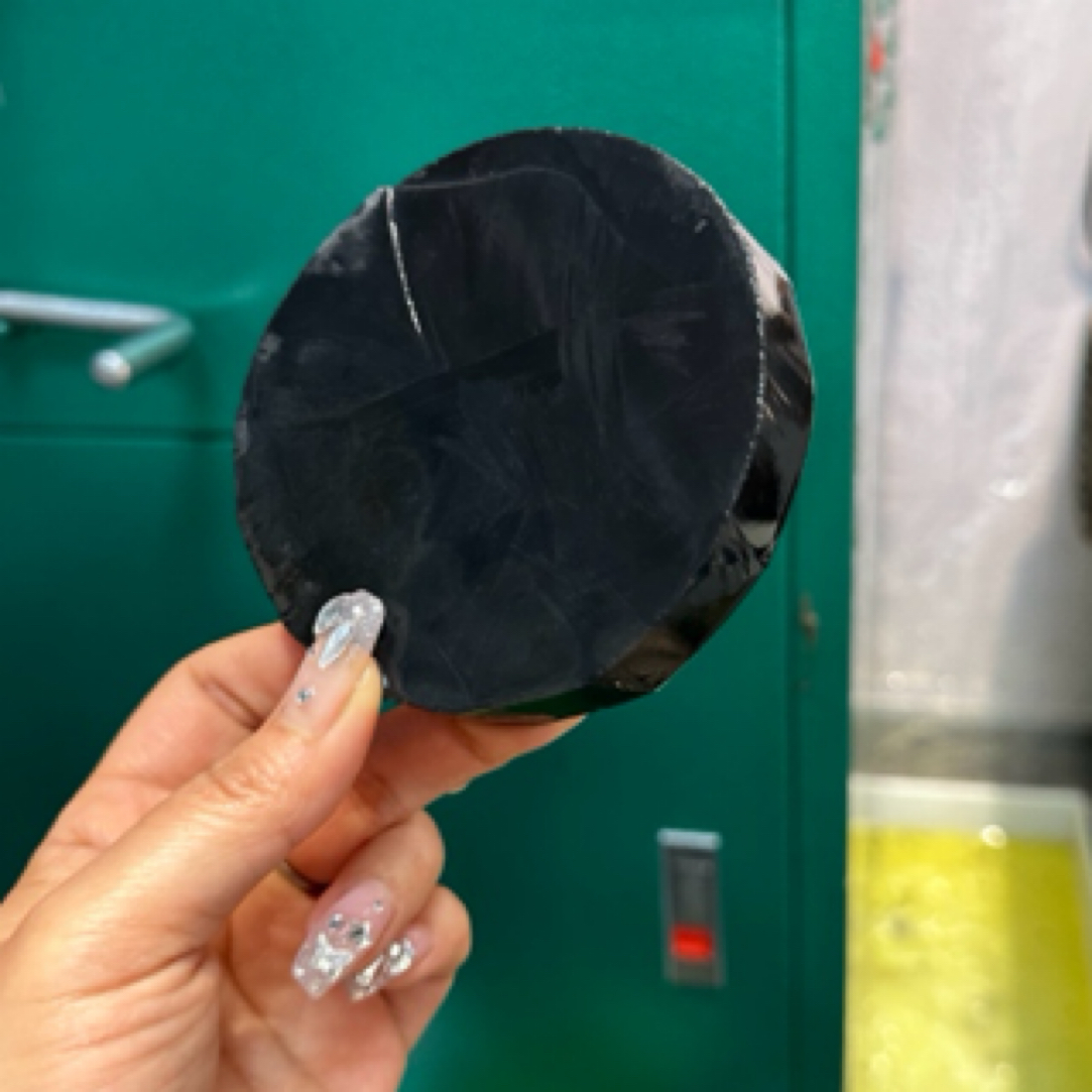 天然黑玛瑙大镯饼定制玛瑙未镶嵌手镯