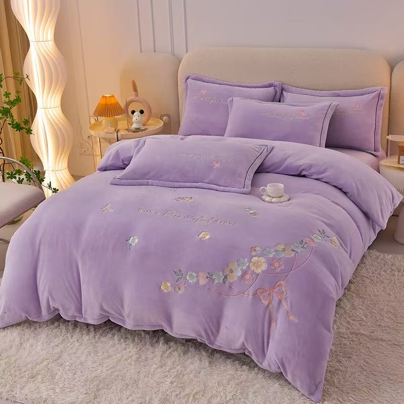 2号孤品【商品微瑕】介意勿拍加厚绒牛奶绒单被套以直播展示为准