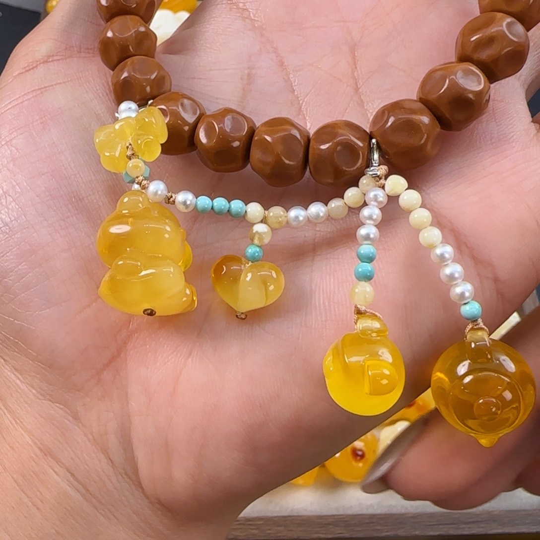 琥珀未镶嵌珠宝奇石小*灵