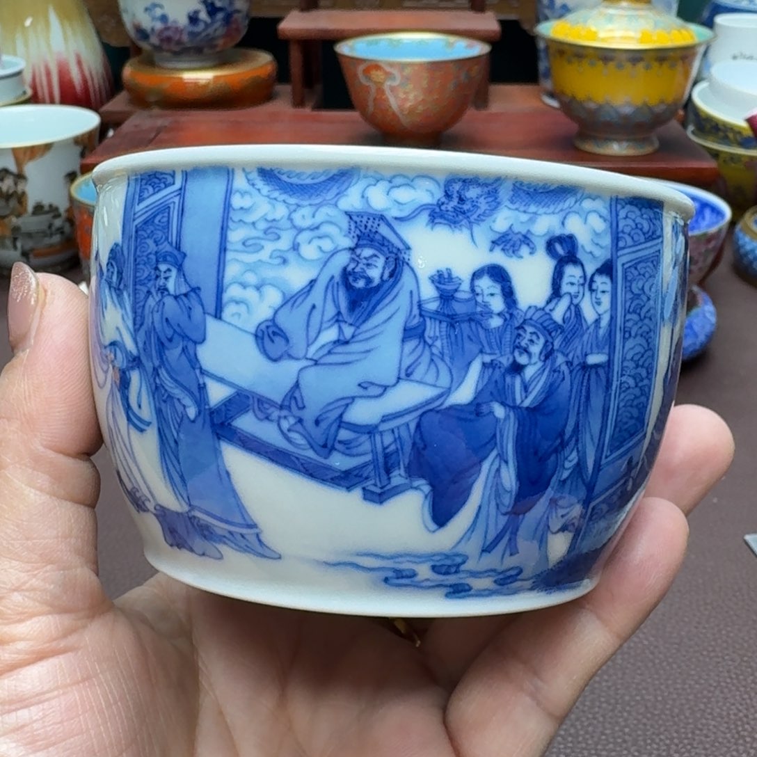 瓷片景德镇仿古手工制作精品展示