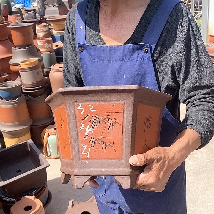 紫砂花盆紫砂花盆