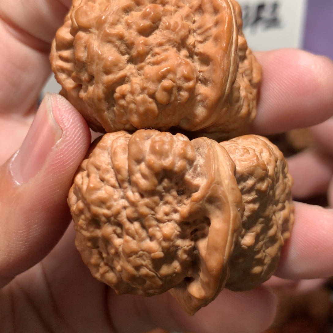 文玩核桃把件三角丑娃剑毒饕餮鱼籽毕业蛤蟆头