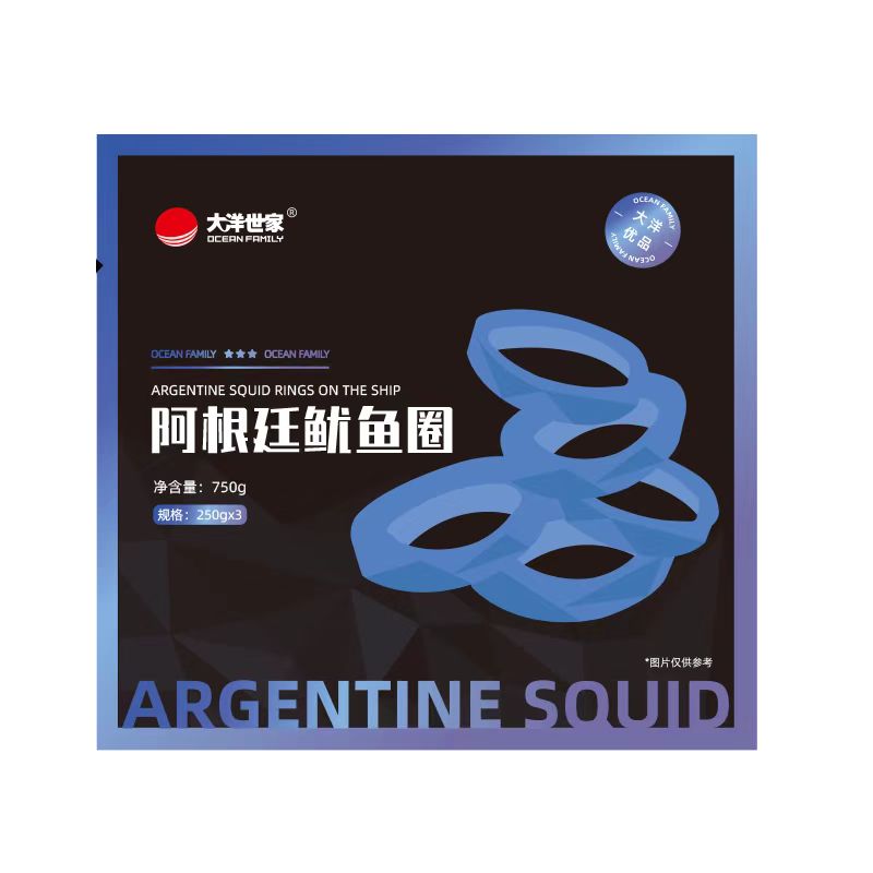 大洋世家 阿根廷鱿鱼圈750g（每袋里面3小包）