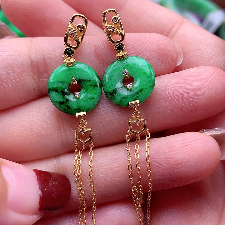 翡翠颈饰银S925镶嵌翡翠