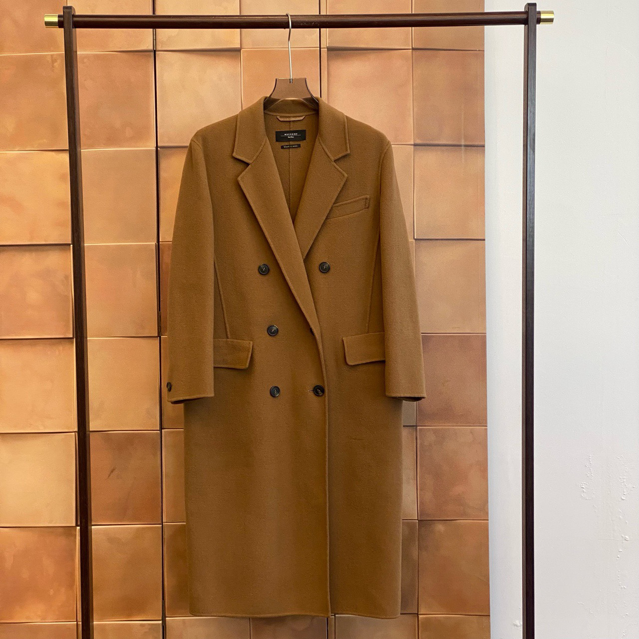 99新 MaxMara MaxMara Weekend驼双扣羊毛呢大衣/42码/99新/29088