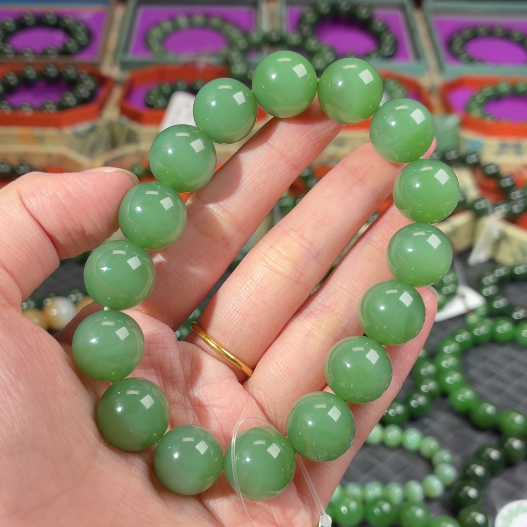 和田玉（碧玉）未镶嵌手串