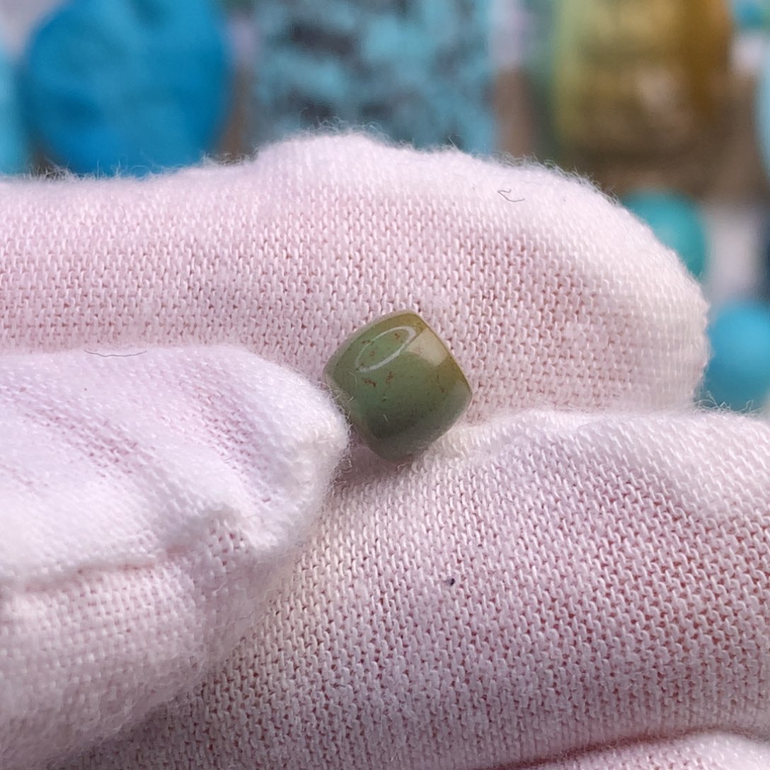 绿松石珠宝奇石未镶嵌6.8毫米