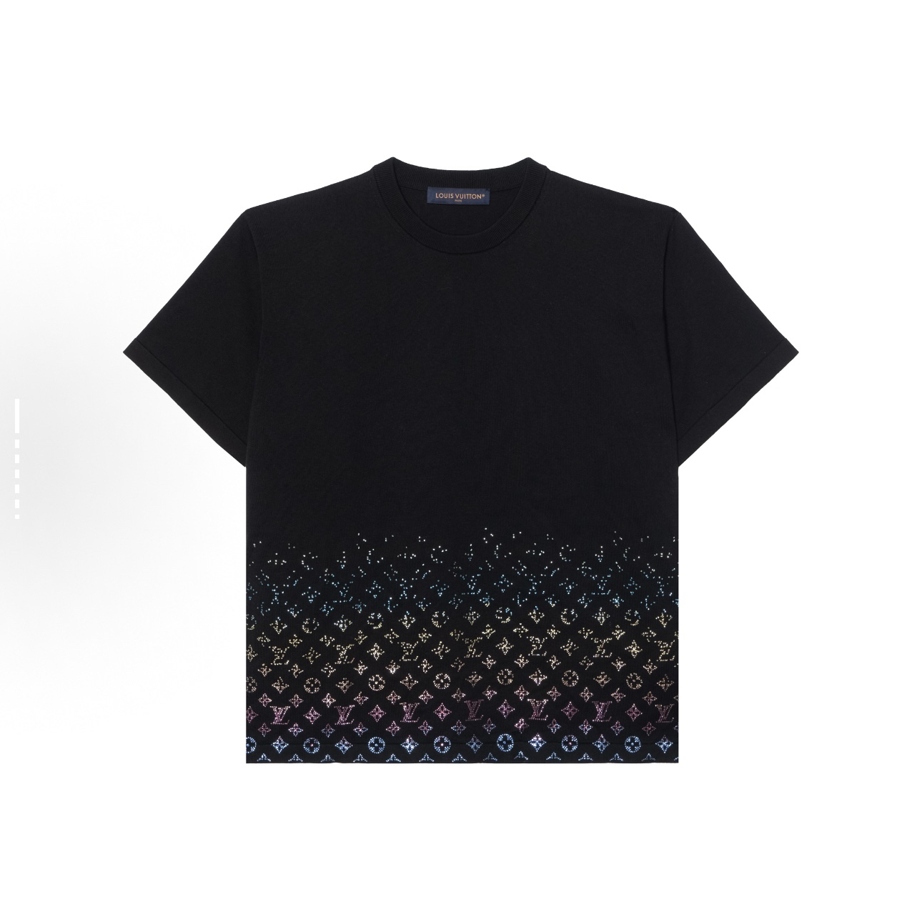 未使用 LouisVuitton/路易威登 水钻渐变logo短袖/5L码/WL2195