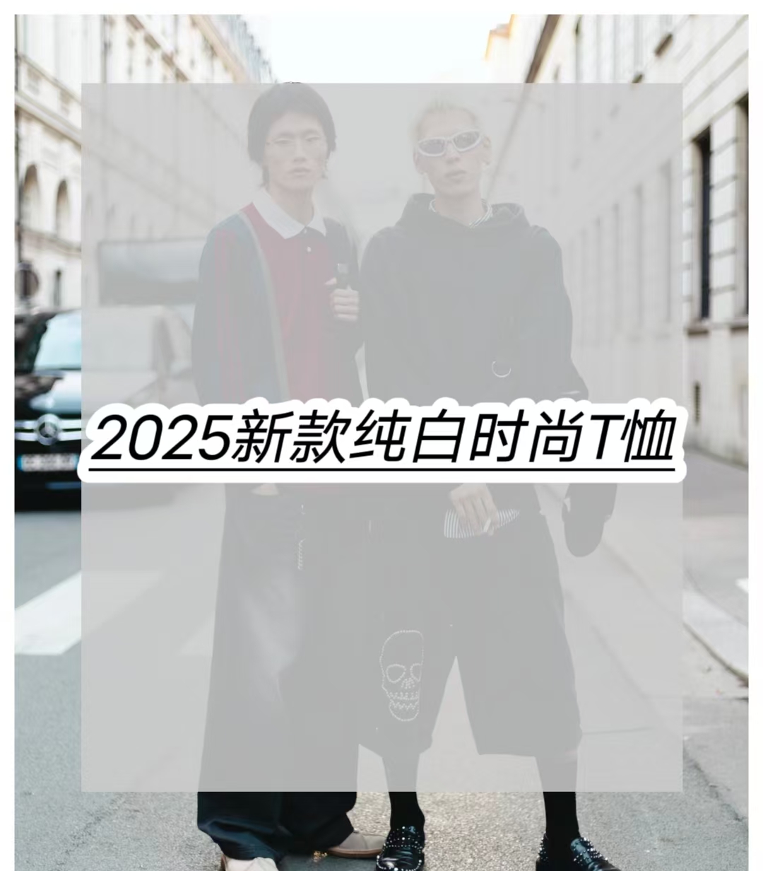 2025新款轻奢百搭男士时尚短袖T恤3-8-pan-测