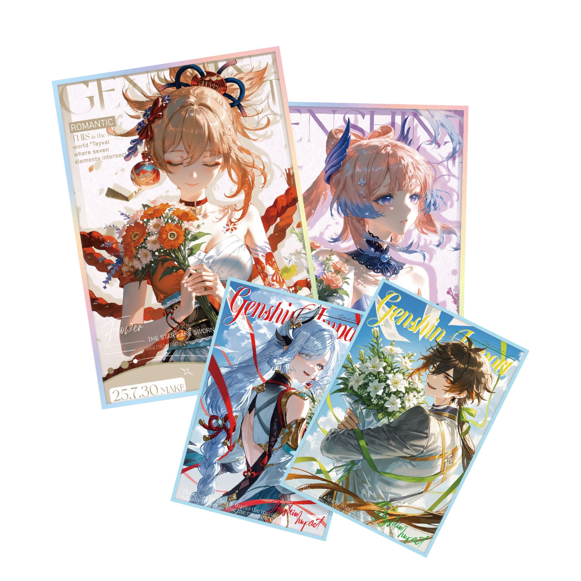 福娃【亏米浮浮】【源启文创·原神色纸】 收藏卡片 （默认代拆）