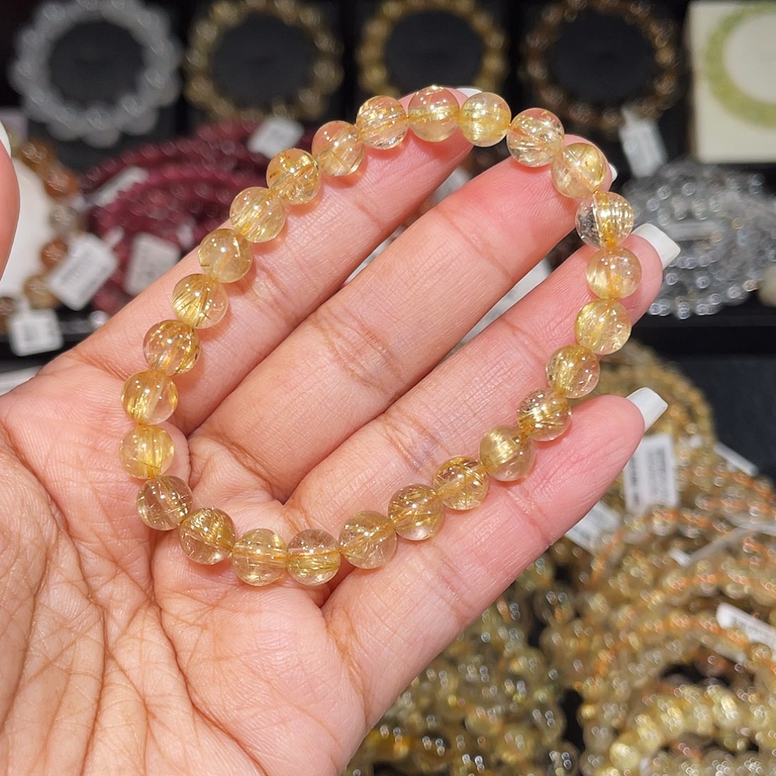 姗***迟未镶嵌发晶手串已实名钛金顺发7m