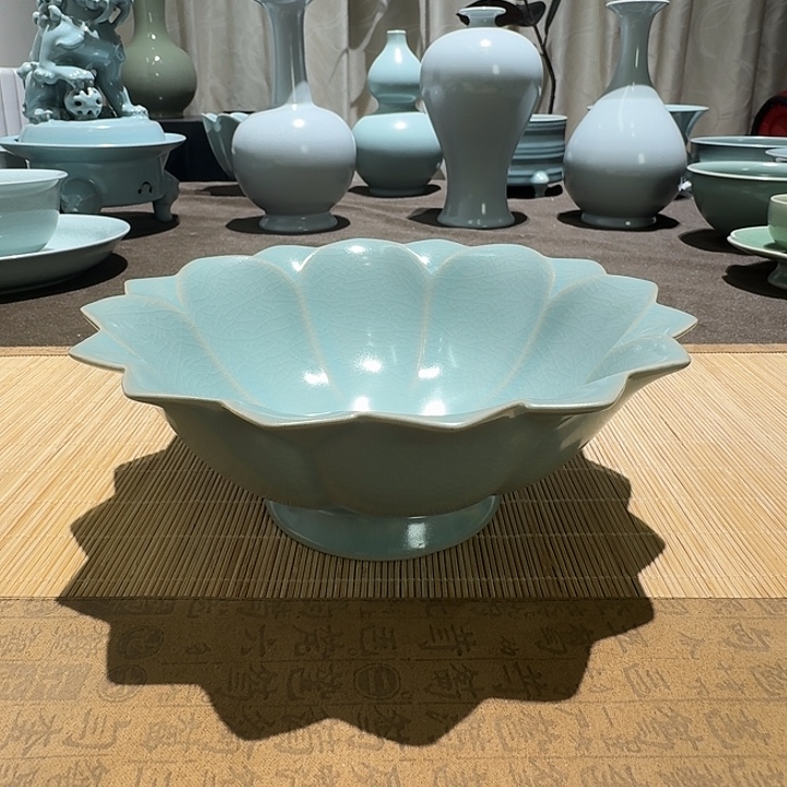 陶其他全手工，连花碗