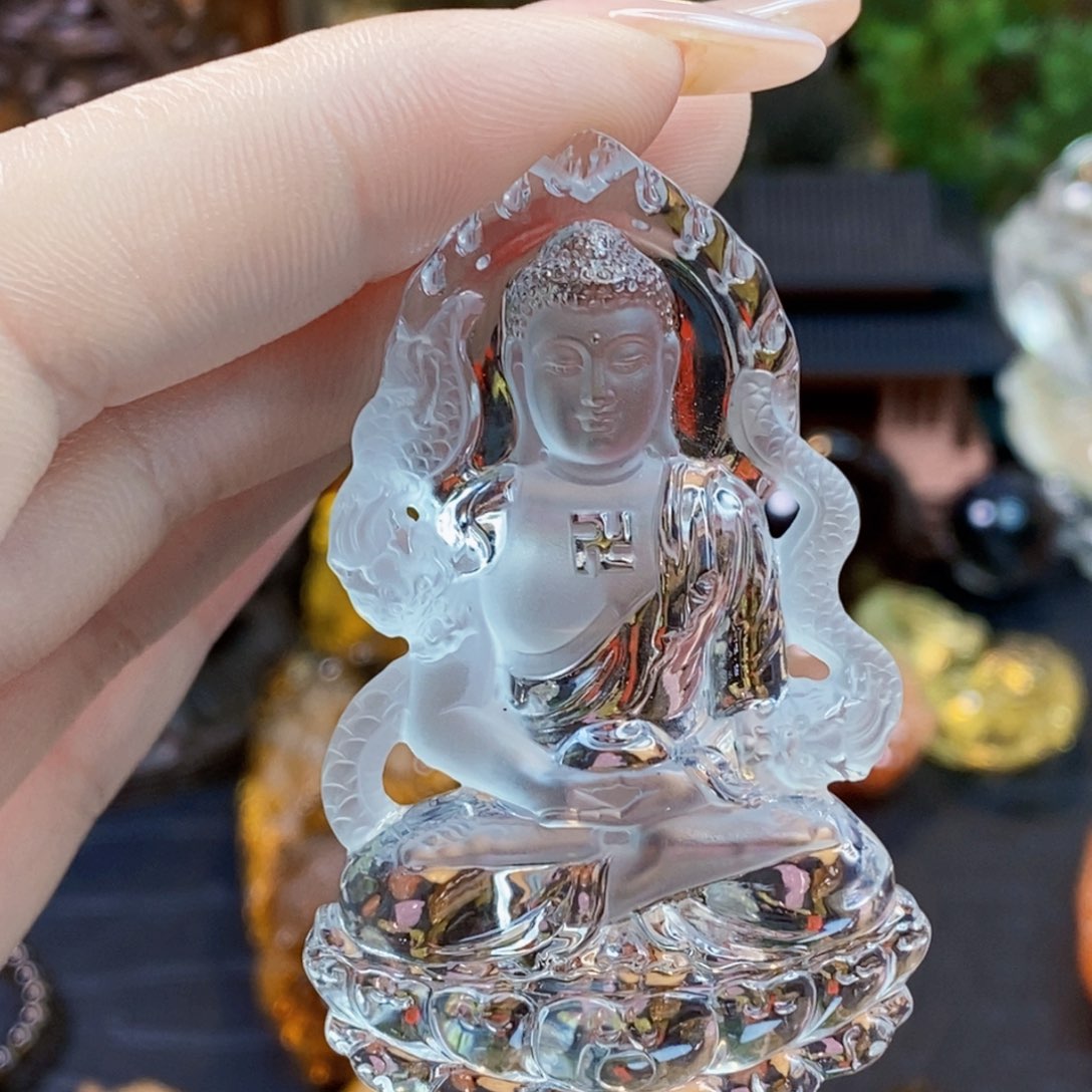 水晶颈饰未镶嵌小*熙吊坠