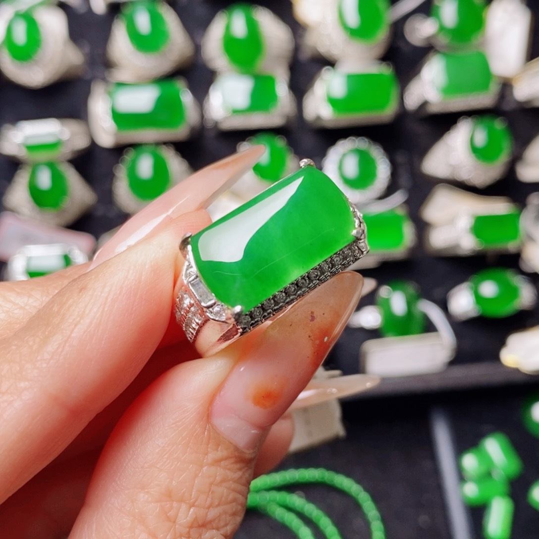 未镶嵌戒指翡翠天然翡翠正品