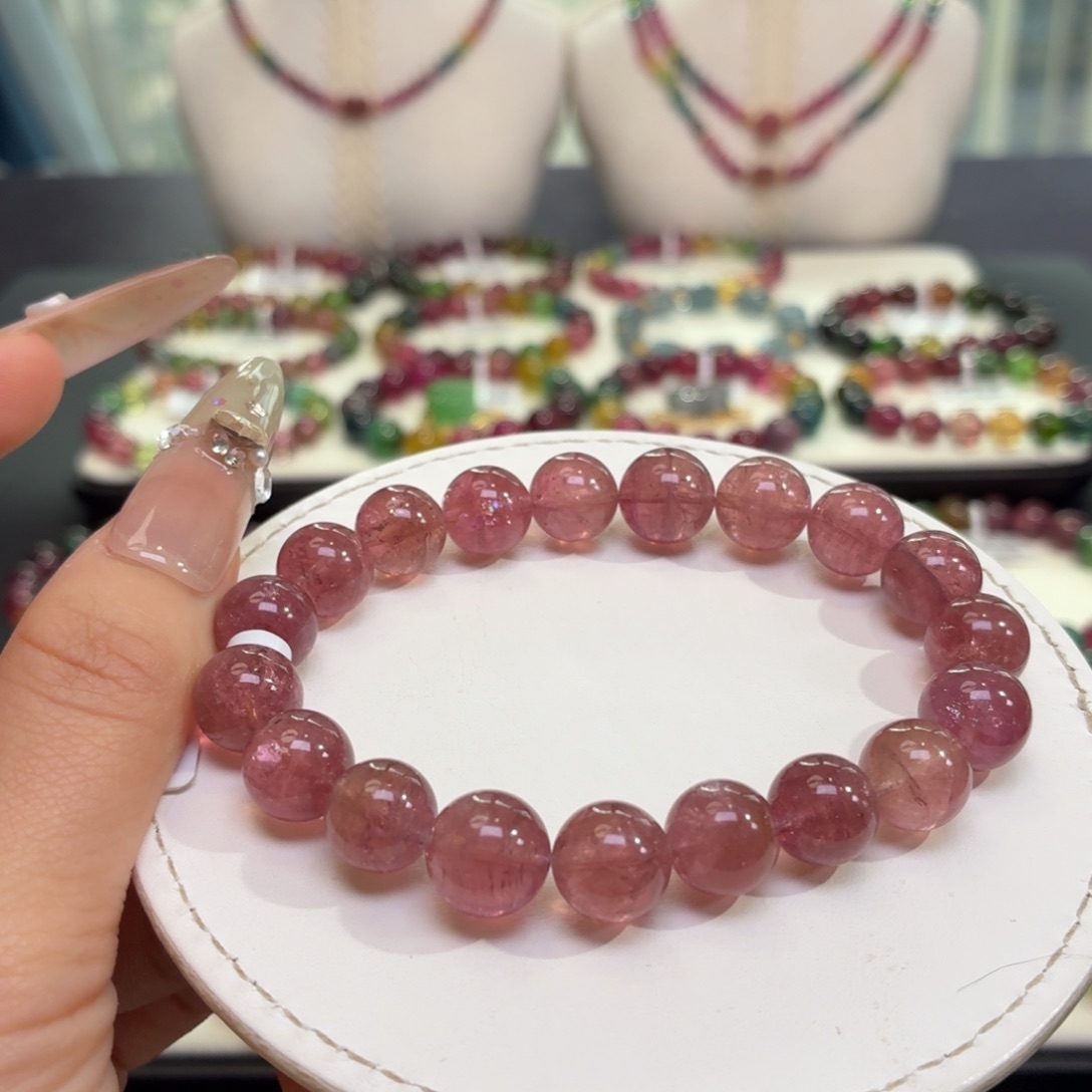 碧玺未镶嵌手链18