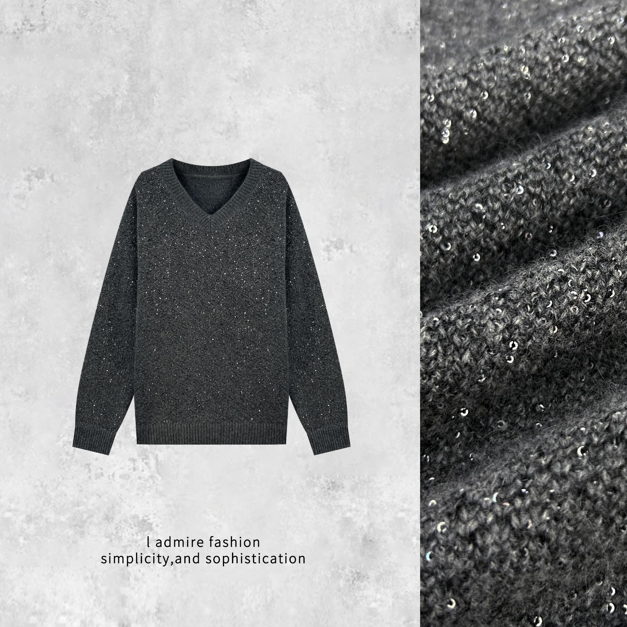 温温清版【雾凇】闪闪软糯毛衣外套女针织开衫女内搭复古外穿63801