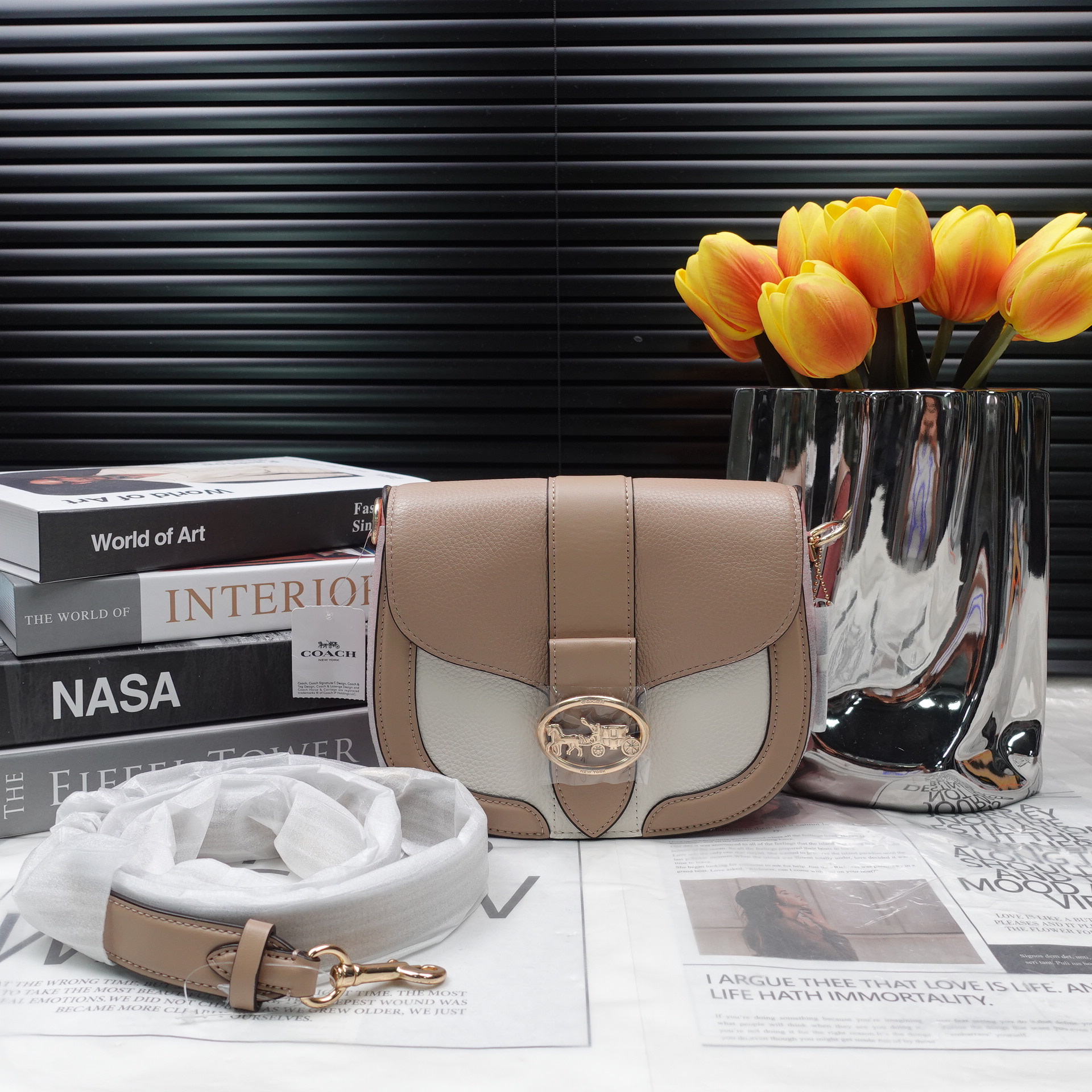 95新 COACH/蔻驰 单肩包/T10220868