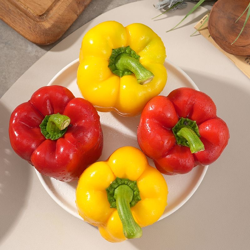 （新鲜）新鲜山东五彩甜椒新鲜现摘现发不辣辣椒
