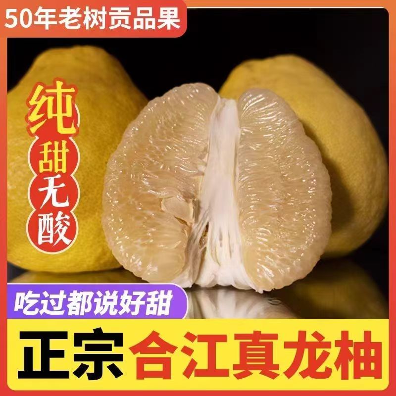 25年四川合江真龙柚纯甜无虾线白心柚