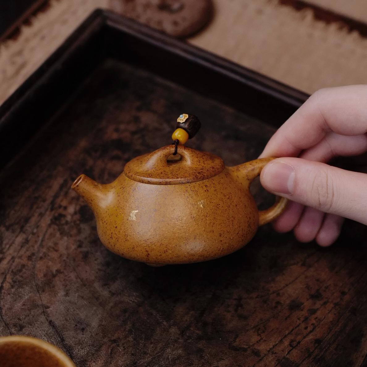 陈炑炑茶器 黄金段古法柴烧满瓢