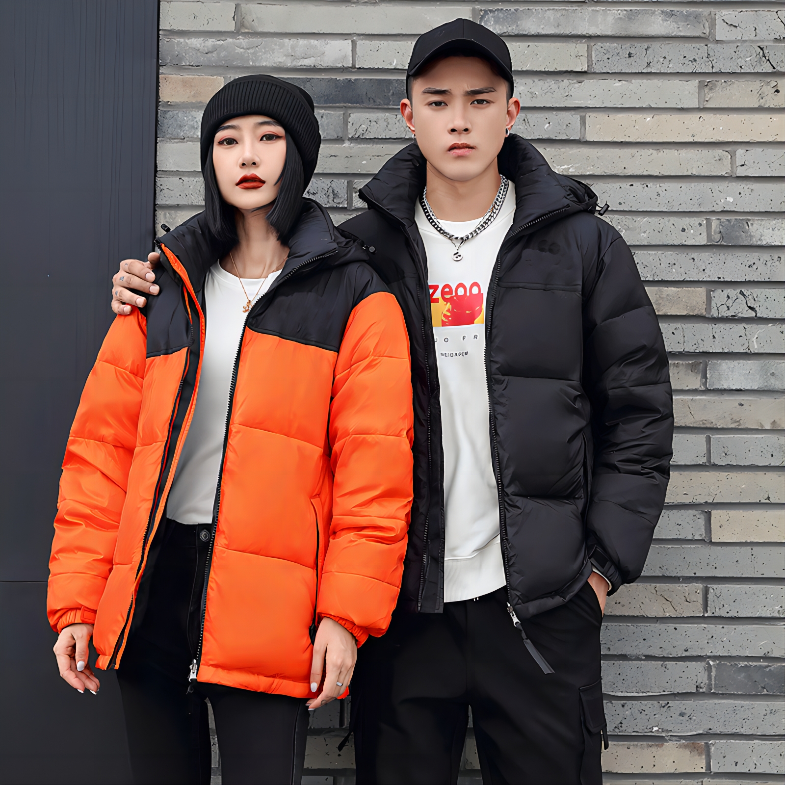  反季冬季男女情侣款羽绒服韩版加厚青年潮流时尚外套