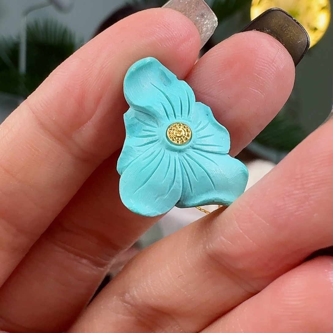 绿松石珠宝奇石未镶嵌