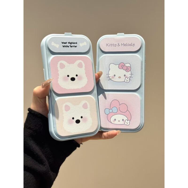 卡通可爱翻盖猫咪美乐蒂西高地适用ihone17promax苹果16p手机壳15