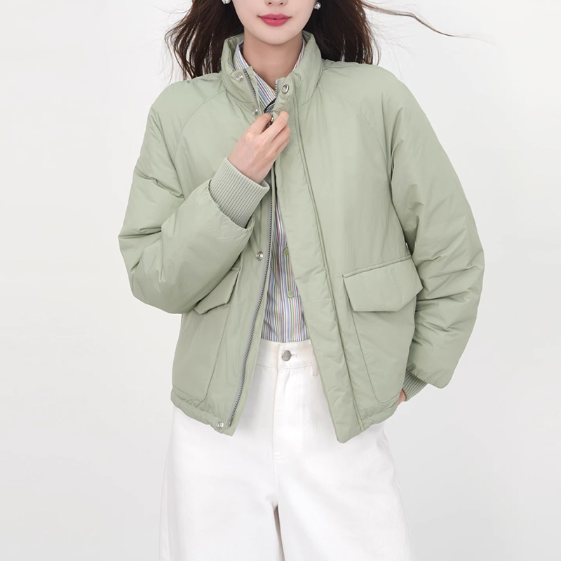 商城同款2025秋冬韩系ins风百搭立领保暖短款棉服外套女540051