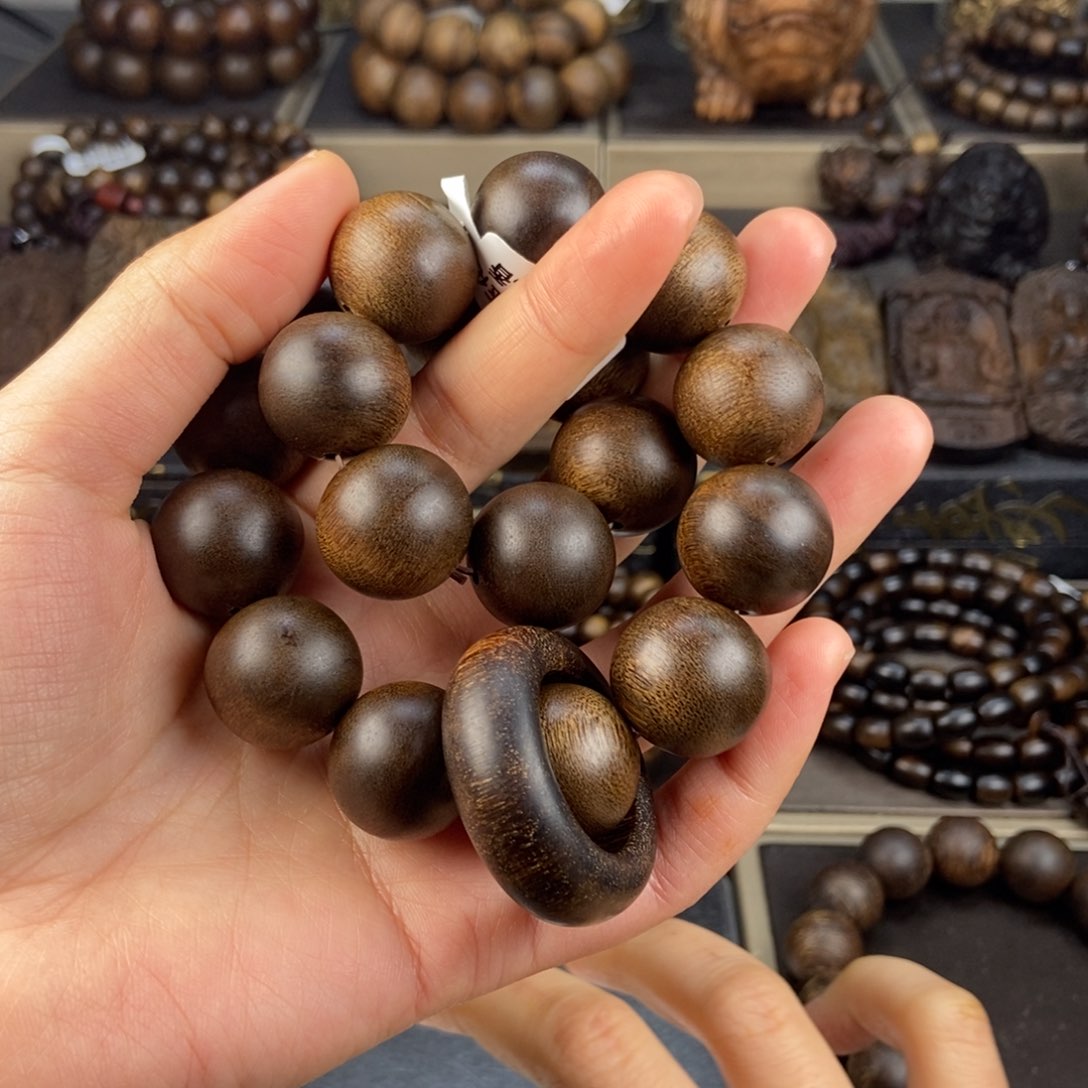 沉香手串天*宝越南芽庄白棋楠