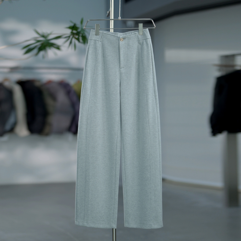 2025香蕉阔腿裤女秋冬垂感直筒裤弯刀月亮裤百搭休闲高腰女裤